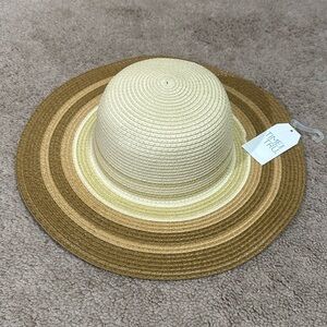 Time and Tru Stripe Floppy Hat